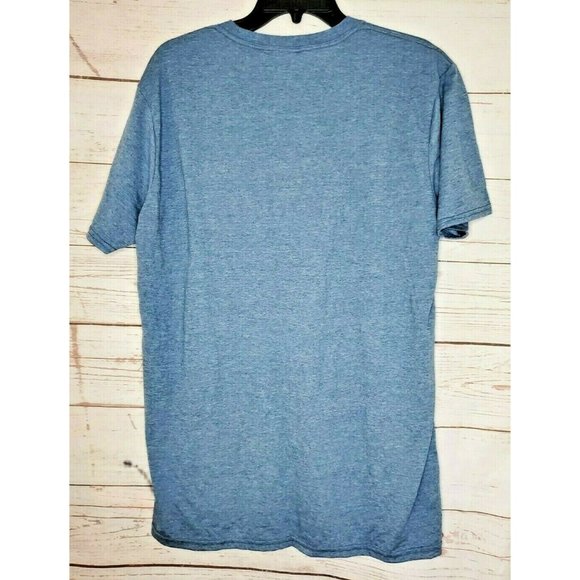 Gildan Softstyle Ringspun Cotton Velvet Leopard Head Zoo De Granby Blue T Shirt - Picture 2 of 11